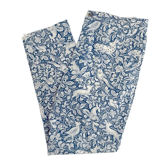 soeur Blue Toile Print Cotton Trousers - Picture 1 of 10